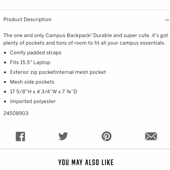 VS Pink Campus Backpack - Picture 5 of 5